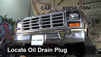 1984 Ford F-250 6.9L V8 Diesel Standard Cab Pickup Huile Changer l'huile et le filtre à huile